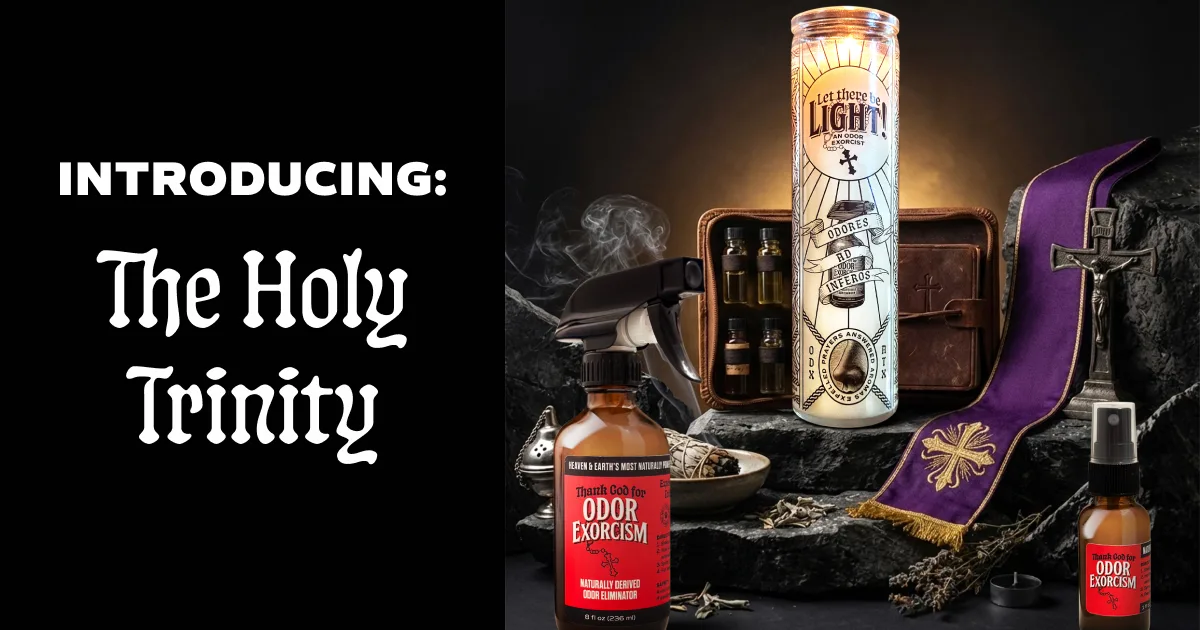 Odor Exorcism natural deodorizer bundle for whole-home odor elimination.